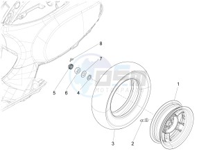 LXV 150 4T 3V IE NOABS E3 (APAC) drawing Rear wheel