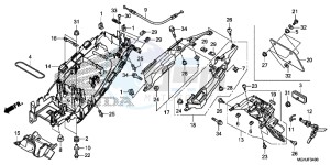 VFR1200XD Europe Direct - (ED) drawing REAR FENDER