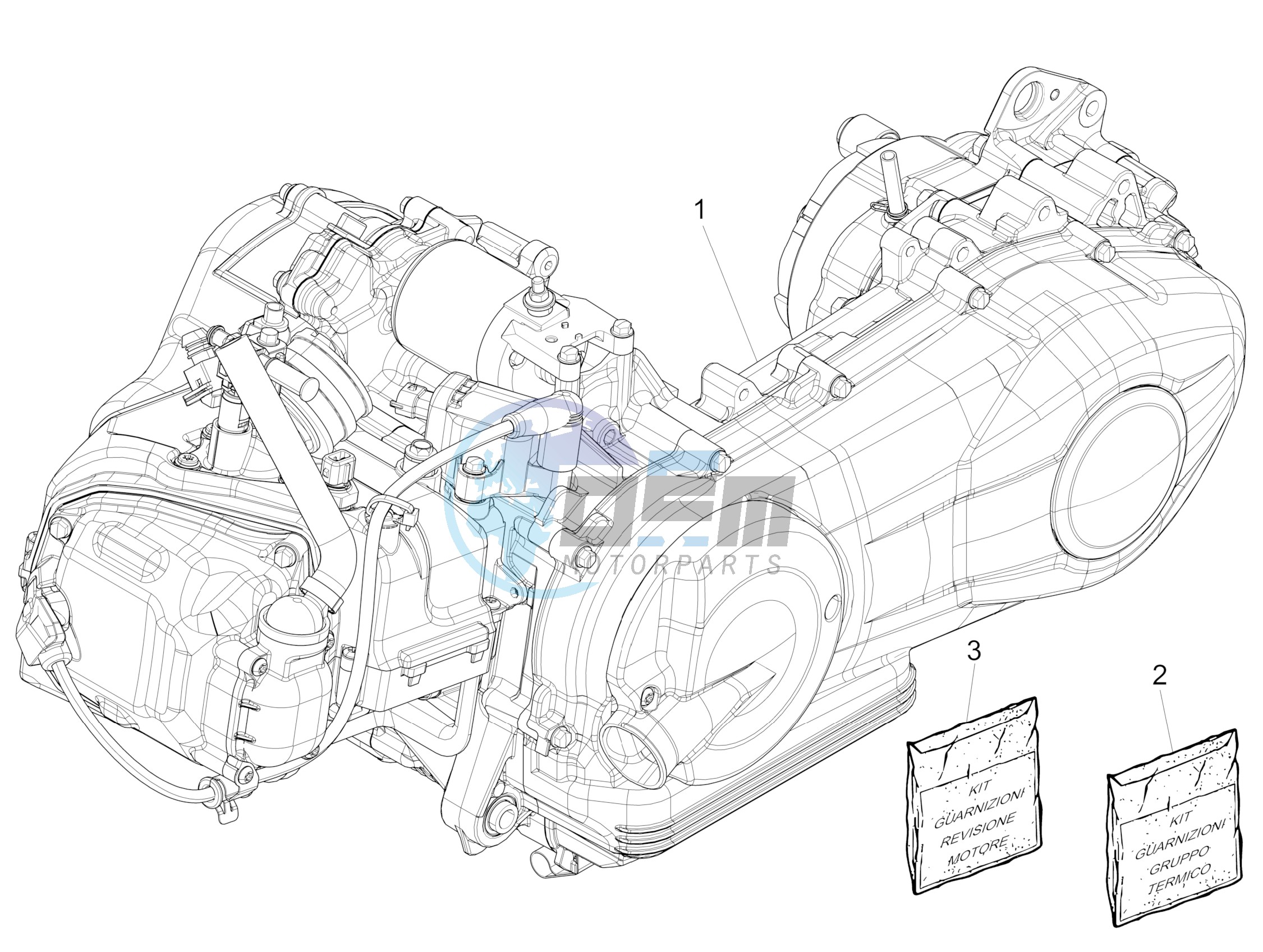 Engine, assembly