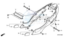 CBR125RWA UK - (E / BLA) drawing SIDE COVER