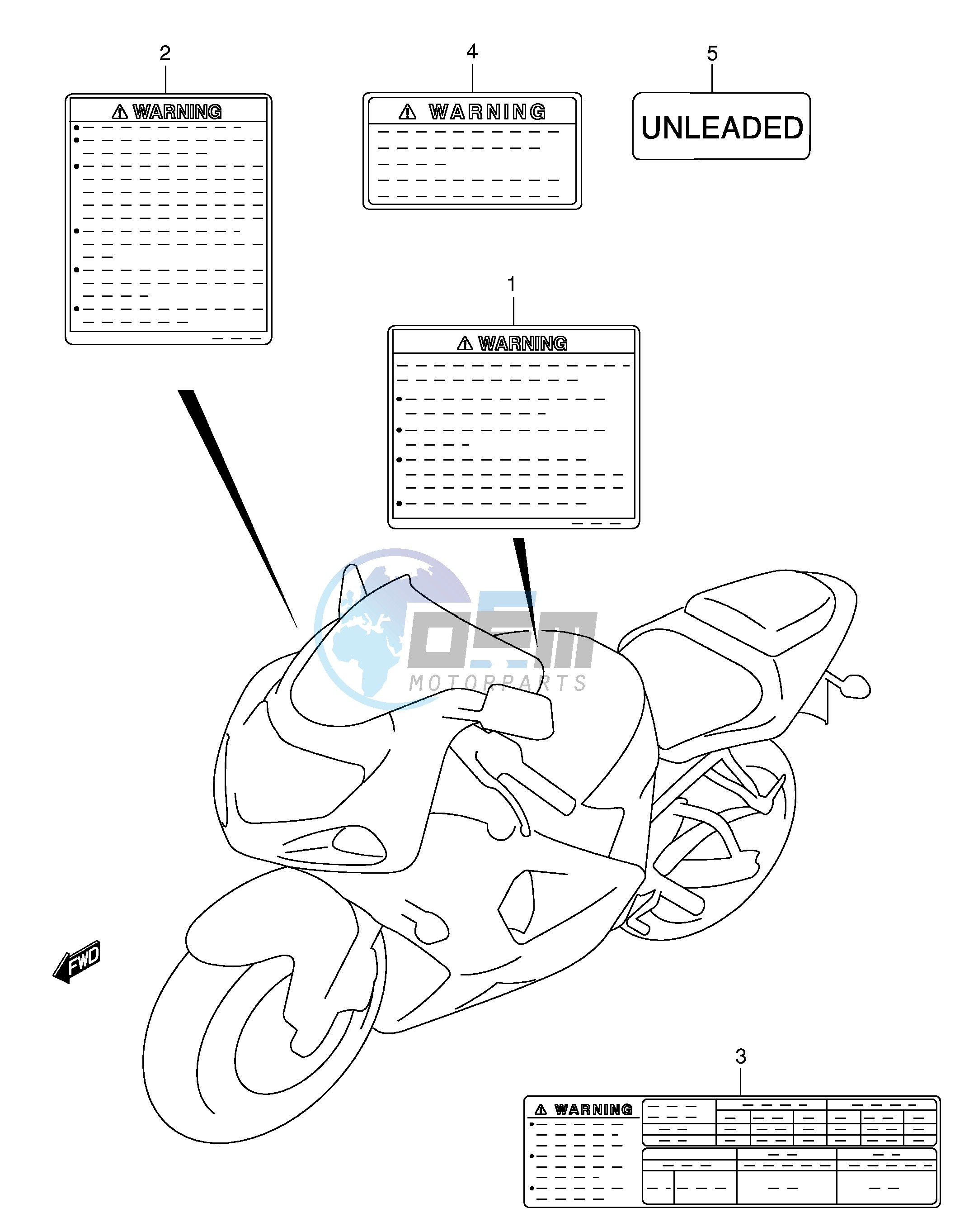 LABEL (MODEL Y K1)