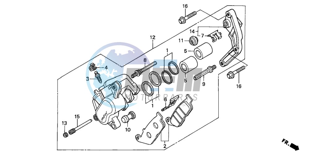 FRONT BRAKE CALIPER