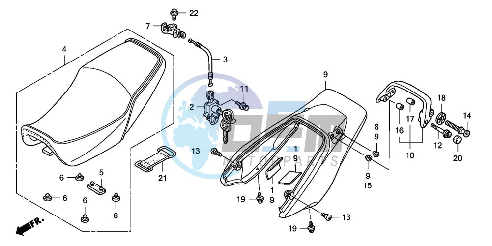 SEAT/REAR COWL