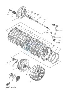 WR250F (1HCE) drawing CLUTCH