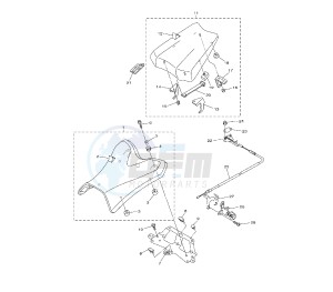 FZ8-S 800 drawing SEAT