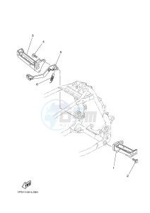 YFZ450 YFZ450D (1PD5 1PD6) drawing STAND & FOOTREST