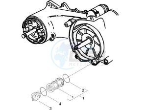 Liberty 50 4t Sport drawing Flywheel magneto cover - Oil filter