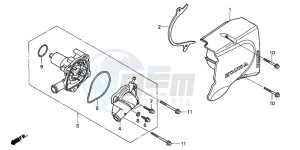 CB500 drawing WATER PUMP