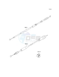 KX 125 M (M2) drawing CABLES