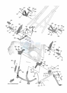 TRACER 9 MTT890 (B5UE) drawing STAND & FOOTREST