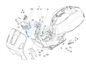 GTS 150 4T 3V IE ABS E4 (EMEA) drawing Frame/bodywork