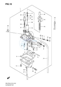 DR-Z70 EU drawing CARBURETOR