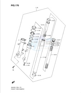 AN400Z drawing FRONT FORK DAMPER (AN400ZAL1 E51)