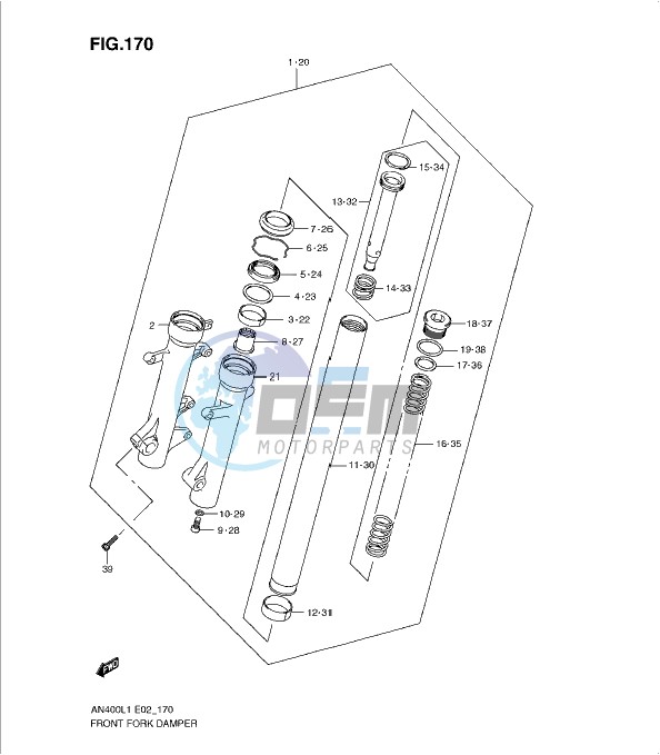 FRONT FORK DAMPER (AN400ZAL1 E51)