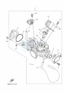 YFM450FWBD KODIAK 450 EPS (BEY3) drawing THROTTLE BODY ASSY 1