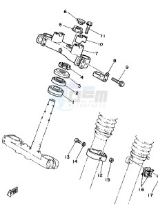 TT A 350 drawing STEERING