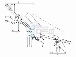 Typhoon 50 2t e3 (CH) Switserland drawing Handlebars - Master cilinder