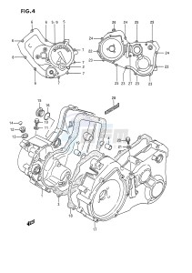 LT-F250 (E28) drawing CRANKCASE COVER