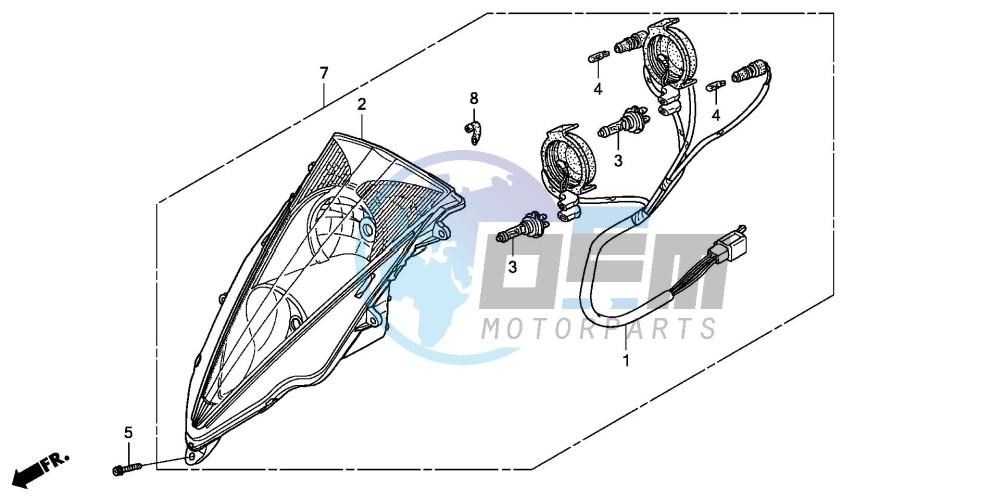 HEADLIGHT (FES1253-5)(FES1503-5)