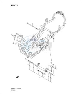 AN400Z drawing FRAME (AN400L1 E2)