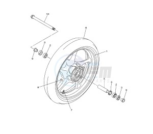 XJ6-N 600 drawing FRONT WHEEL