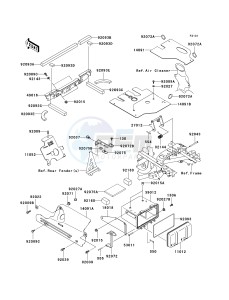 KVF 360 C [PRAIRIE 360 4X4 HARDWOODS GREEN HD] (C6F-C9F) C7F drawing FRAME FITTINGS