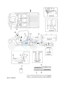 YXM700E YXM70VPHH (B42J) drawing EMBLEM & LABEL 1