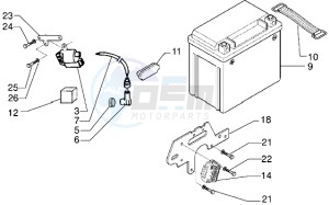 X9 125 drawing Battery