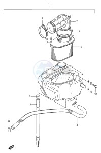 VS600GL (E2) INTRUDER drawing AIR CLEANER (REAR)