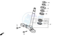 CB600F CB600S drawing STEERING STEM