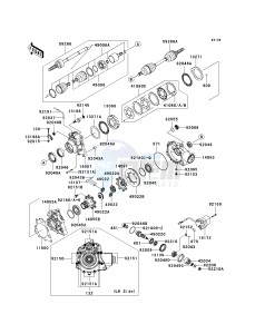 KVF 650 D ([BRUTE FORCE 650 4X4] (D6F-D9F) D6F drawing DRIVE SHAFT-FRONT