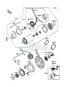 VN 1500 A [VULCAN 88] (A6-A9) [VULCAN 88] drawing STARTER MOTOR