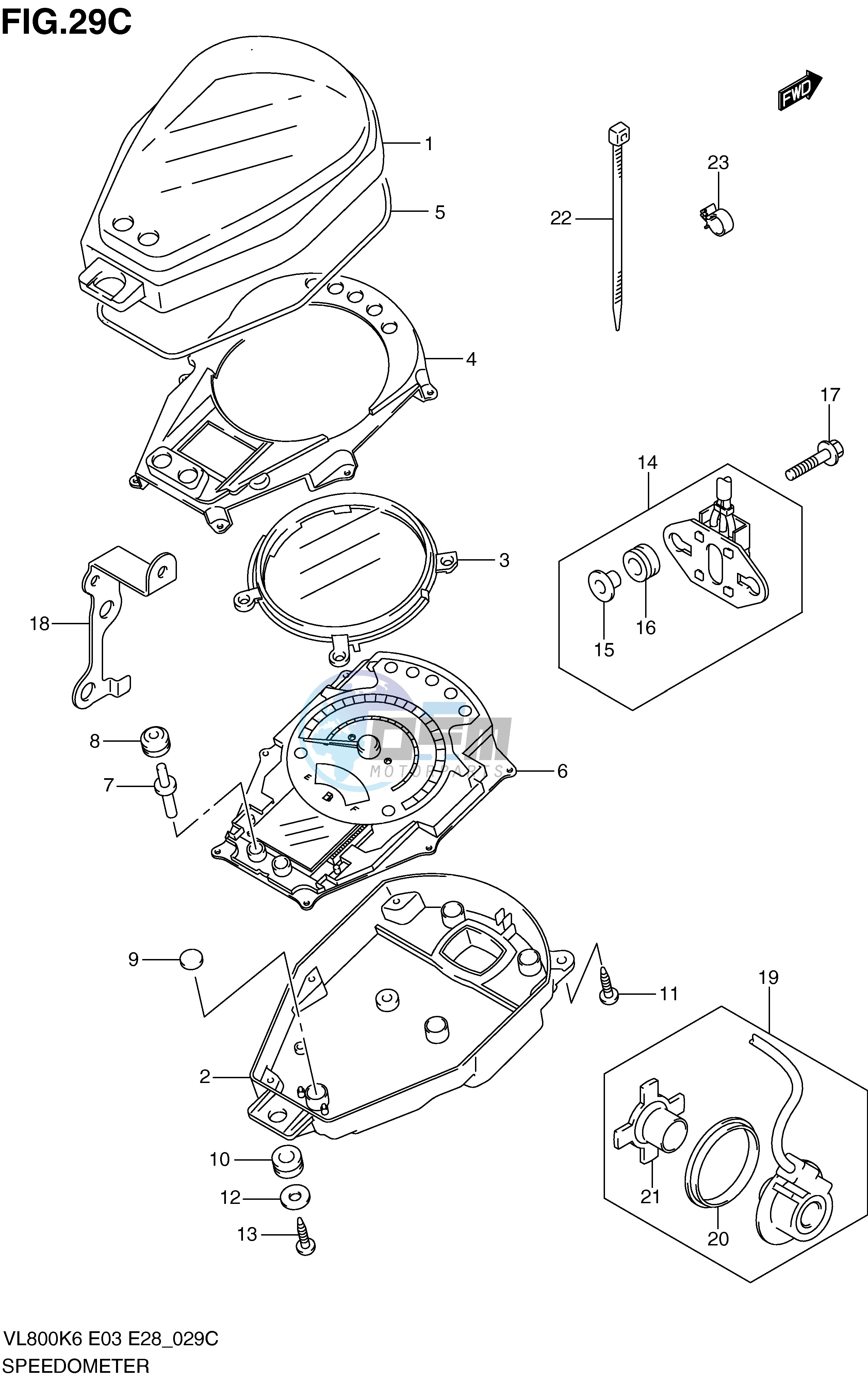 SPEEDOMETER (VL800K9 CK9)