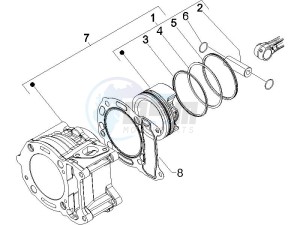 Runner 125 VX 4t e3 drawing Cylinder - Piston - Wrist pin unit