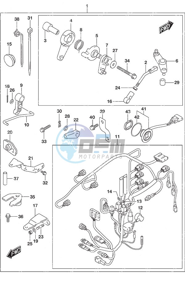 Remote Control Parts Tiller Handle w/Power Tilt