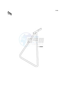 KX450F KX450FDF EU drawing Stand(s)