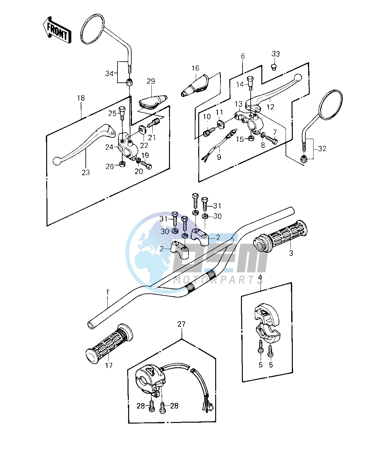 HANDLEBAR -- 80-81 A7_A8- -