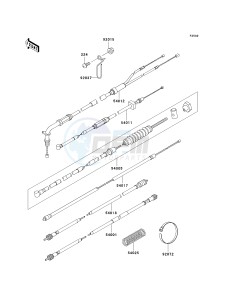 KH 125 M [2000] (M5-M9) drawing CABLES