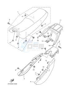 FZ8-S FZ8 FAZER 800 (4P2K 4P2L 4P2M) drawing SEAT