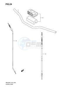 RM125 (E19) drawing HANDLEBAR