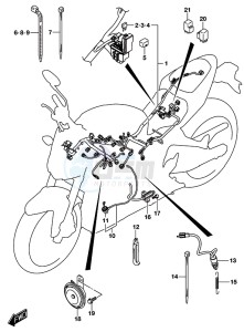 GSX-S750A drawing WIRING HARNESS