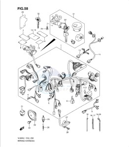 VL800 drawing WIRING HARNESS (VL800L1 E19)