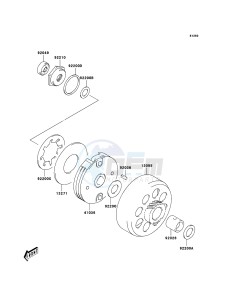 KFX50 KSF50A6F EU drawing Clutch