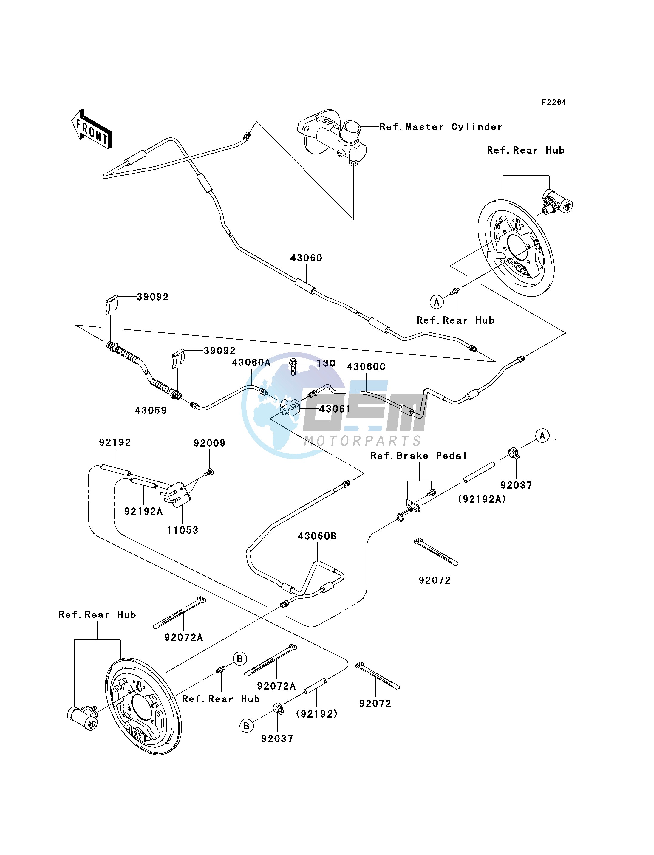 REAR BRAKE PIPING