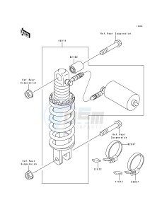 ZX 750 M [NINJA ZX-7R] (M1-M2) [NINJA ZX-7R] drawing SHOCK ABSORBER-- S- -