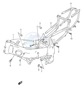 GSX-R600 (E2) drawing FRAME