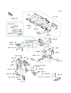 KLE 650 A [VERSYS] (9F-9F) A9F drawing CHASSIS ELECTRICAL EQUIPMENT