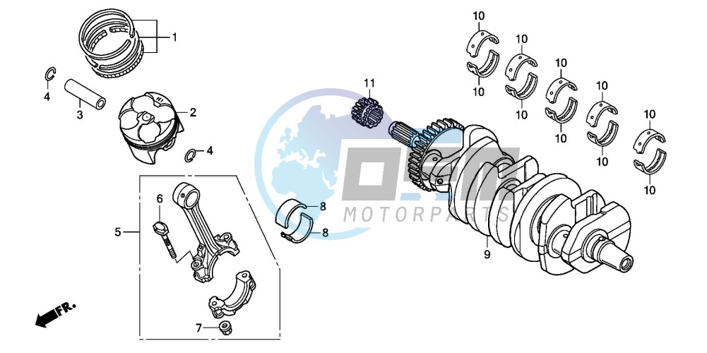 CRANKSHAFT/PISTON (CBF600S8/SA8/N8/NA8)