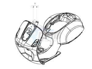 LX 150 4T ie Touring drawing Frame - bodywork