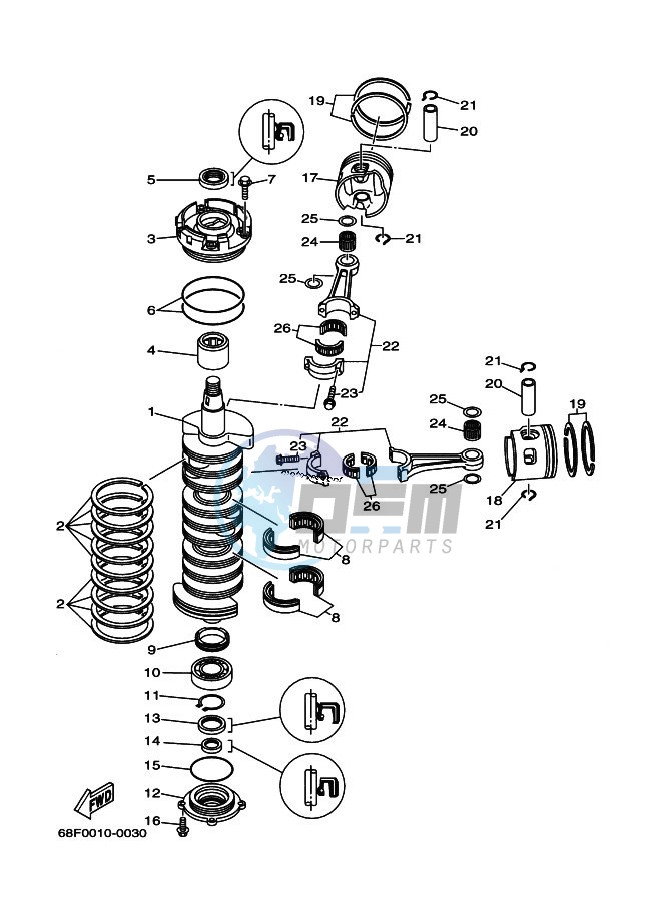 CRANKSHAFT--PISTON